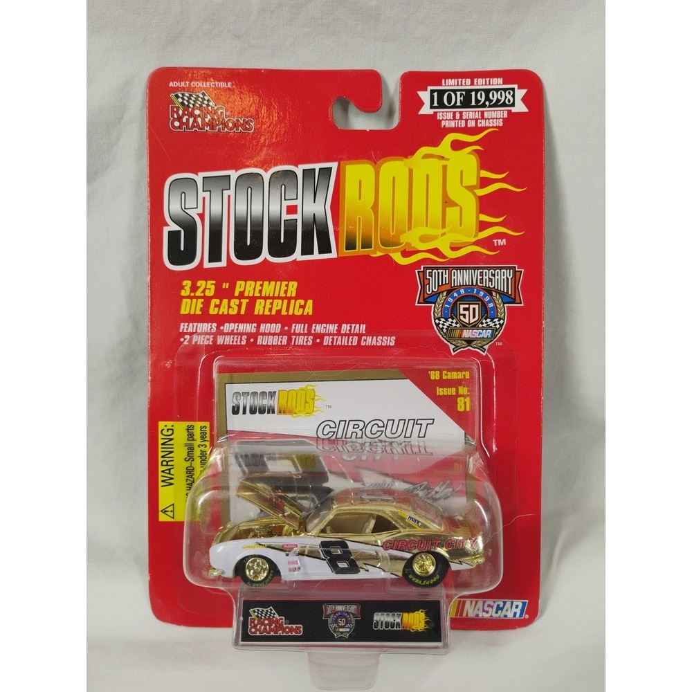 Stock Rods Nascar #81 Hut Stricklin '68 Camaro #8 Circuit City Racing Champions